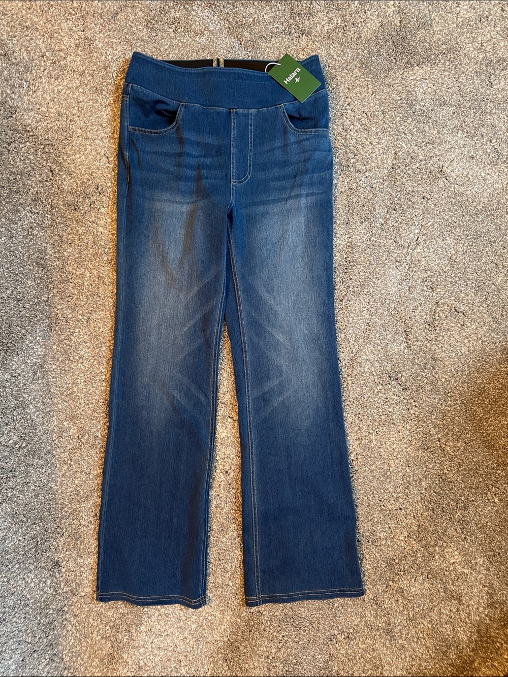 HALARA Dark Blue Flare Jeans NWT